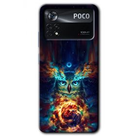Poco X4 Pro Ballı Baykuş Baskılı Uyumlu Silikon Kılıf