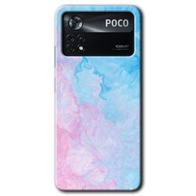 Poco X4 Pro Blue Art Baskılı Uyumlu Silikon Kılıf