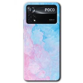 Poco X4 Pro Blue Art Baskılı Uyumlu Silikon Kılıf