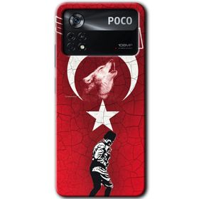 Poco X4 Pro Bozkurt Atam Baskılı Uyumlu Silikon Kılıf