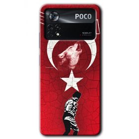Poco X4 Pro Bozkurt Atam Baskılı Uyumlu Silikon Kılıf