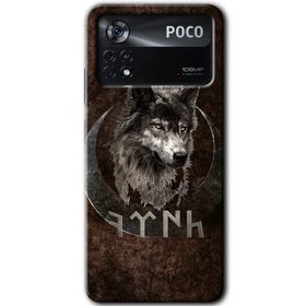 Poco X4 Pro Bozkurt Göktürk Baskılı Uyumlu Silikon Kılıf