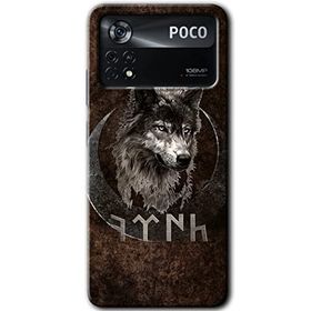 Poco X4 Pro Bozkurt Göktürk Baskılı Uyumlu Silikon Kılıf