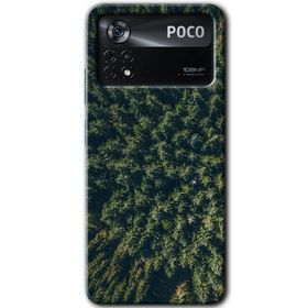 Poco X4 Pro Çam Ağacı Ormanı Baskılı Uyumlu Silikon Kılıf