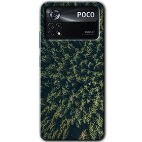Poco X4 Pro Çam Ağacı Ormanı Baskılı Uyumlu Silikon Kılıf