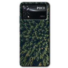 Poco X4 Pro Çam Ağacı Ormanı Baskılı Uyumlu Silikon Kılıf