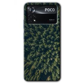 Poco X4 Pro Çam Ağacı Ormanı Baskılı Uyumlu Silikon Kılıf