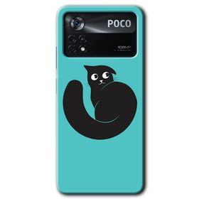 Poco X4 Pro Cat Vector Baskılı Uyumlu Silikon Kılıf