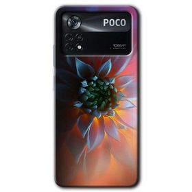 Poco X4 Pro Çiçek Motif Baskılı Uyumlu Silikon Kılıf