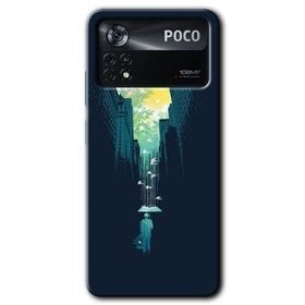 Poco X4 Pro City Bird Sky Baskılı Uyumlu Silikon Kılıf
