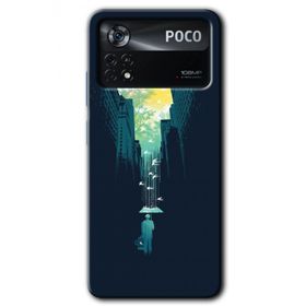 Poco X4 Pro City Bird Sky Baskılı Uyumlu Silikon Kılıf