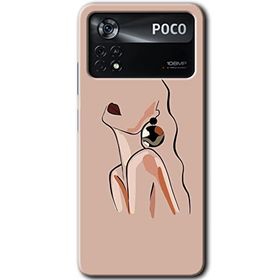 Poco X4 Pro Çizim Silüet Baskılı Uyumlu Silikon Kılıf