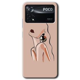 Poco X4 Pro Çizim Silüet Baskılı Uyumlu Silikon Kılıf