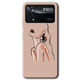 Poco X4 Pro Çizim Silüet Baskılı Uyumlu Silikon Kılıf