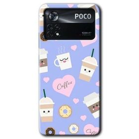 Poco X4 Pro Coffee Cake Baskılı Uyumlu Silikon Kılıf