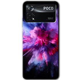 Poco X4 Pro Color Splash Purple Baskılı Uyumlu Silikon Kılıf