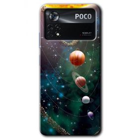 Poco X4 Pro Cosmos Baskılı Uyumlu Silikon Kılıf