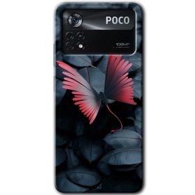 Poco X4 Pro Dark Butterfly Baskılı Uyumlu Silikon Kılıf