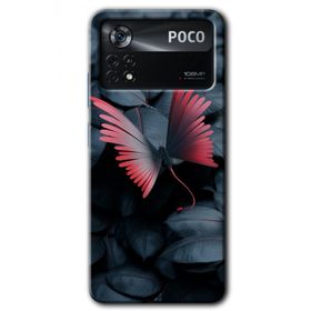 Poco X4 Pro Dark Butterfly Baskılı Uyumlu Silikon Kılıf