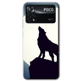 Poco X4 Pro Dolunay Bozkurt Baskılı Uyumlu Silikon Kılıf