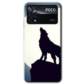 Poco X4 Pro Dolunay Bozkurt Baskılı Uyumlu Silikon Kılıf