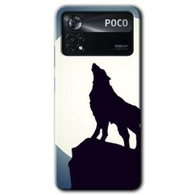 Poco X4 Pro Dolunay Bozkurt Baskılı Uyumlu Silikon Kılıf