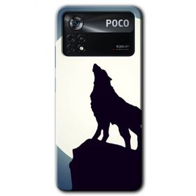 Poco X4 Pro Dolunay Bozkurt Baskılı Uyumlu Silikon Kılıf