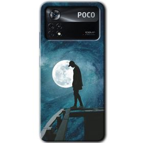 Poco X4 Pro Dolunay Yalnızlık Baskılı Uyumlu Silikon Kılıf