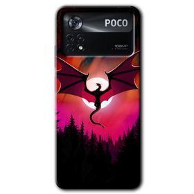 Poco X4 Pro Dragon Night Baskılı Uyumlu Silikon Kılıf