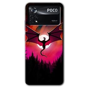 Poco X4 Pro Dragon Night Baskılı Uyumlu Silikon Kılıf