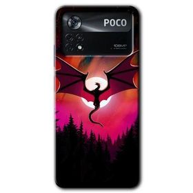 Poco X4 Pro Dragon Night Baskılı Uyumlu Silikon Kılıf