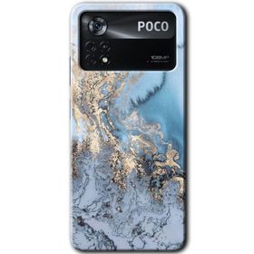 Poco X4 Pro Eski Mermer Baskılı Uyumlu Silikon Kılıf