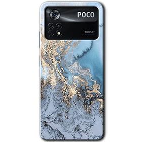 Poco X4 Pro Eski Mermer Baskılı Uyumlu Silikon Kılıf