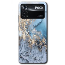 Poco X4 Pro Eski Mermer Baskılı Uyumlu Silikon Kılıf