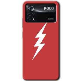Poco X4 Pro Flash Logo Baskılı Uyumlu Silikon Kılıf