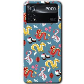 Poco X4 Pro Funky Dragon Baskılı Uyumlu Silikon Kılıf