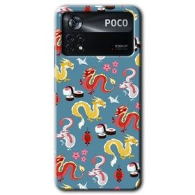Poco X4 Pro Funky Dragon Baskılı Uyumlu Silikon Kılıf