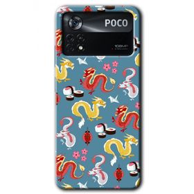 Poco X4 Pro Funky Dragon Baskılı Uyumlu Silikon Kılıf