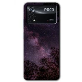 Poco X4 Pro Gece Galaksi Baskılı Uyumlu Silikon Kılıf