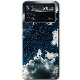 Poco X4 Pro Gece Gökyüzü Baskılı Uyumlu Silikon Kılıf