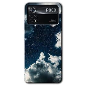 Poco X4 Pro Gece Gökyüzü Baskılı Uyumlu Silikon Kılıf