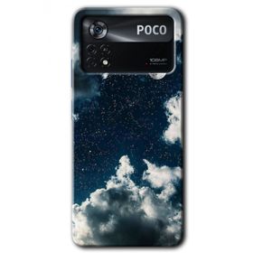 Poco X4 Pro Gece Gökyüzü Baskılı Uyumlu Silikon Kılıf