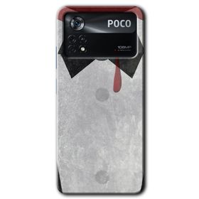 Poco X4 Pro Gentleman Blood Baskılı Uyumlu Silikon Kılıf