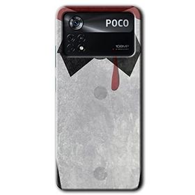 Poco X4 Pro Gentleman Blood Baskılı Uyumlu Silikon Kılıf
