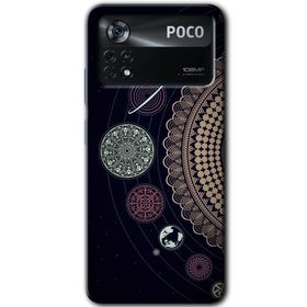 Poco X4 Pro Gezegen Döngüsü Baskılı Uyumlu Silikon Kılıf