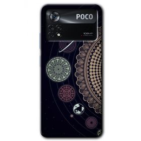 Poco X4 Pro Gezegen Döngüsü Baskılı Uyumlu Silikon Kılıf