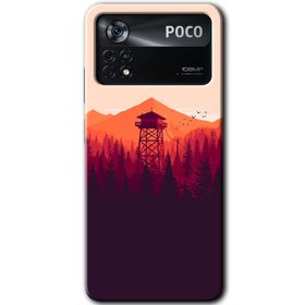 Poco X4 Pro Gözlem Kulesi Baskılı Uyumlu Silikon Kılıf