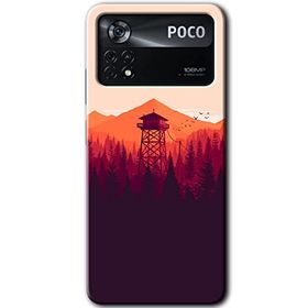 Poco X4 Pro Gözlem Kulesi Baskılı Uyumlu Silikon Kılıf