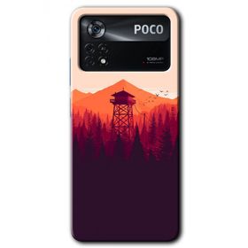 Poco X4 Pro Gözlem Kulesi Baskılı Uyumlu Silikon Kılıf