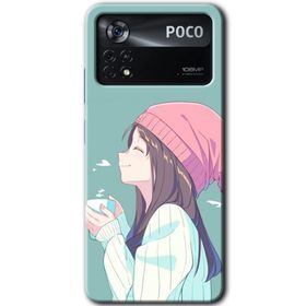 Poco X4 Pro Happy Girl Baskılı Uyumlu Silikon Kılıf